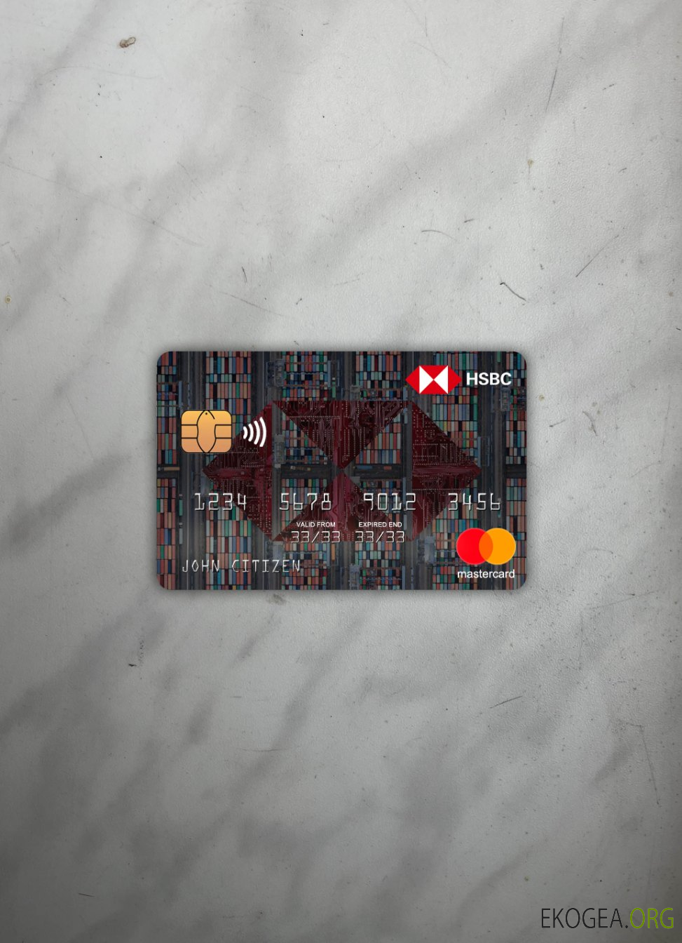 Photolook mastercard de la banque HSBC de Hong Kong